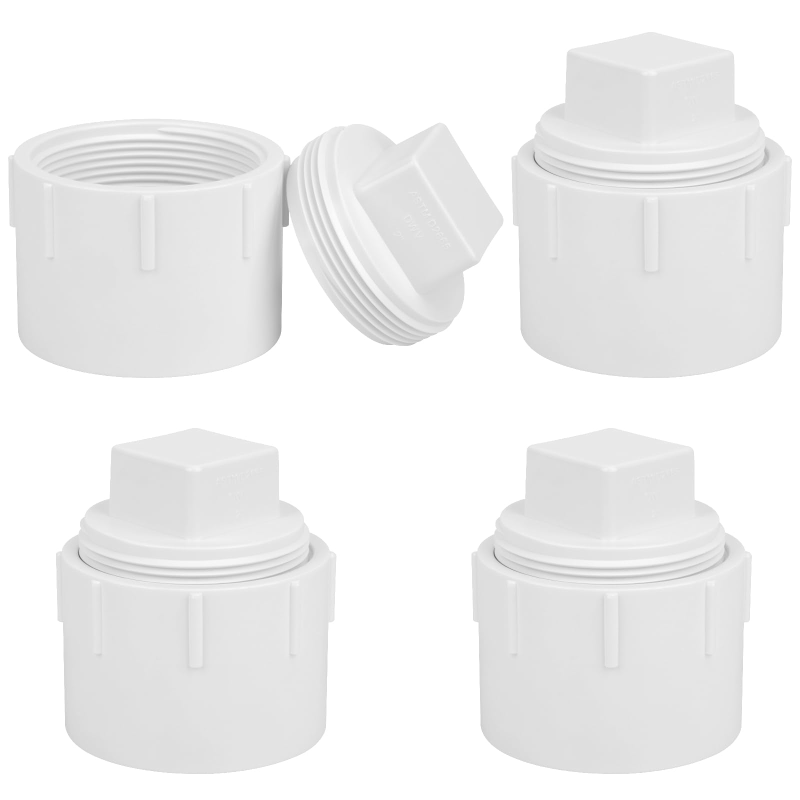 3Pack 2IN PVC DWV Sanitary Tee 3-Way PVC Pipe Fittings Adapter Furniture Build Grade SCH40 PVC Elbow Fittings Connector for Drain, Waste, Vent