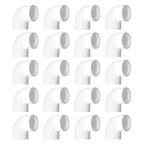 PVC Fitting Elbow Connector, Furniture Grade Elbow Side Outlet, PVC Corner Fittings for Building Furniture Greenhouse Shed Pipe Fittings Tent Connection (2 Way 90 Degree（20Packs）, 1")