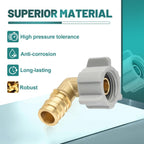 10-Pack Niikappu Pex-A Expansion Fitting, 1/2" Pex-A x 1/2" Female NPT Swivel Elbow, Brass Expansion Pipe Fitting for PEX A Pipe