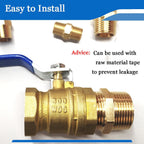 2PCS Hex Brass Nipples 1"NPT Male X 1" NPT Male Pipe Fitting 1 inch Brass Pipe Nipples Pipe Adapter Fittings Heavy Equal Brass Nipples Connectors