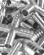 Nickel Plated Brass Reducing Tee Hose Barb, 5/16" X 1/4" X 5/16" ID, 3-Way Connector with Stainless Steel Clamp for Fuel, Coolant, Air & Vacuum Lines, Corrosion-Resistant (Pack of 2)